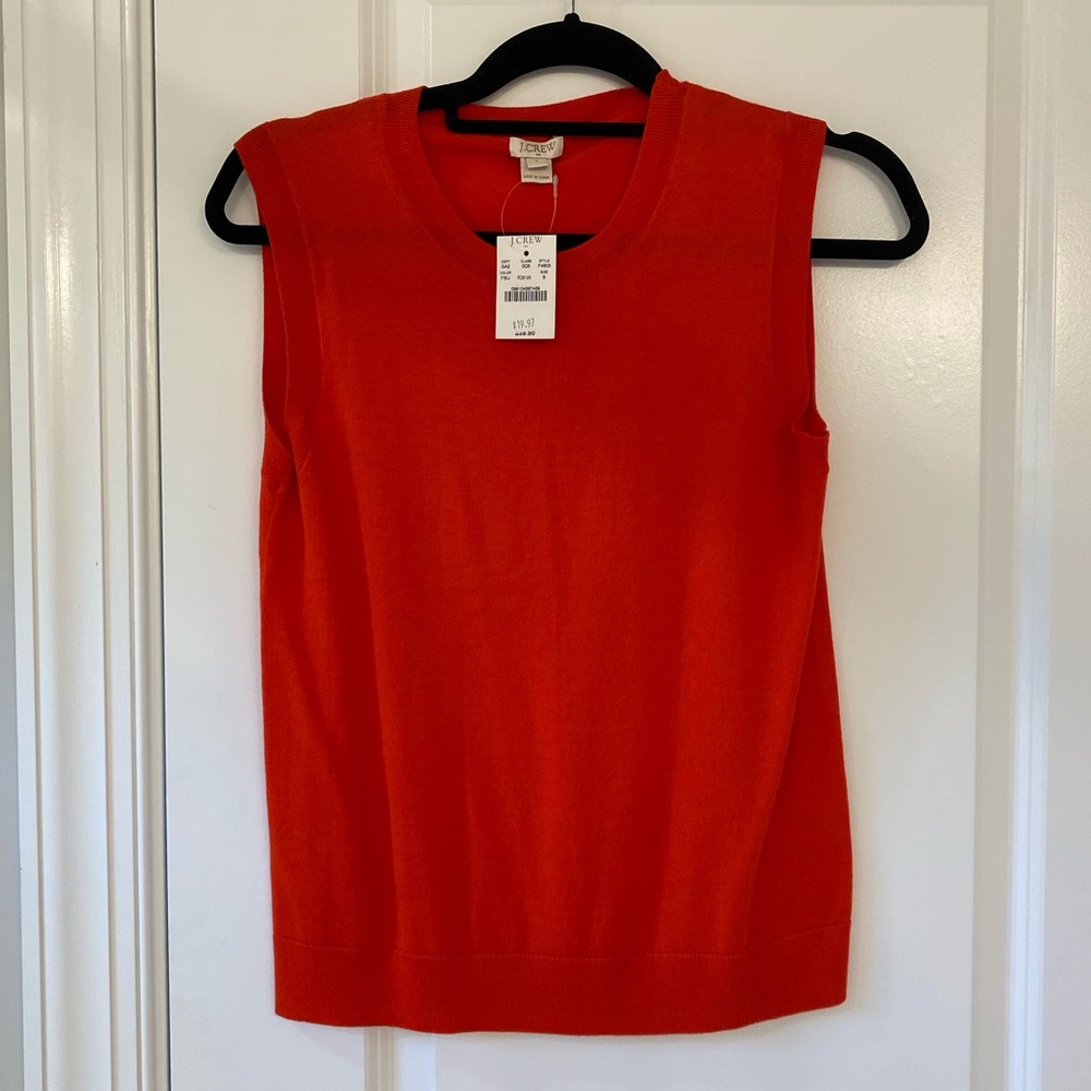 J.Crew sweater tank top in Burnt Orange - Small